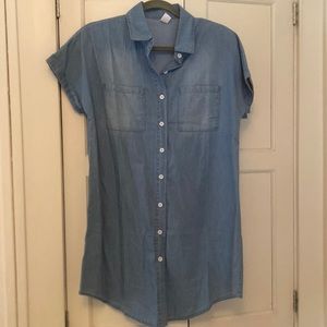 Medium New (without tags) Chambray denim shirt dress!